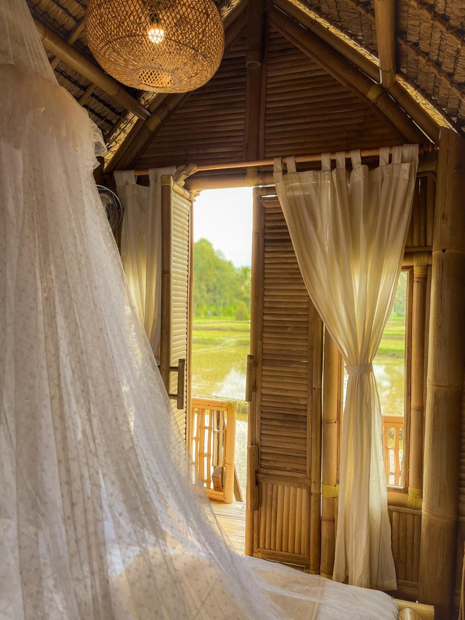 Kawig Bamboo House - Ricefield View, Eco Bamboo Home Tampaksiring Экстерьер фото