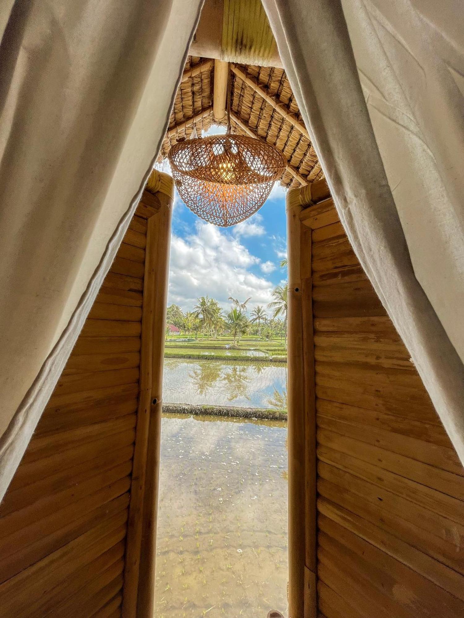 Kawig Bamboo House - Ricefield View, Eco Bamboo Home Tampaksiring Экстерьер фото