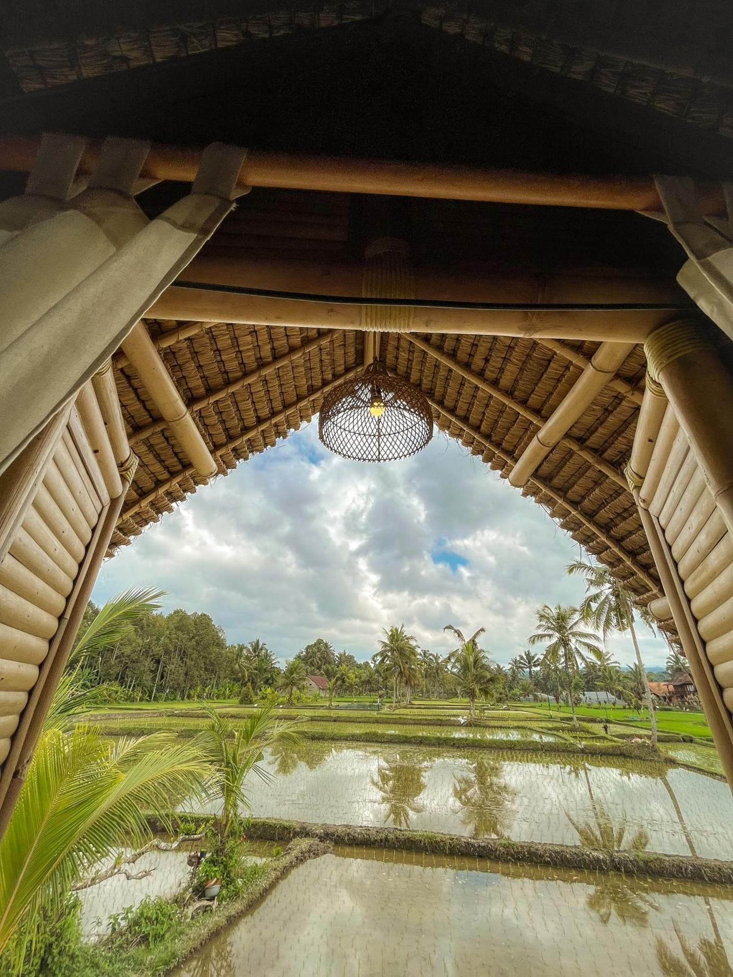 Kawig Bamboo House - Ricefield View, Eco Bamboo Home Tampaksiring Экстерьер фото